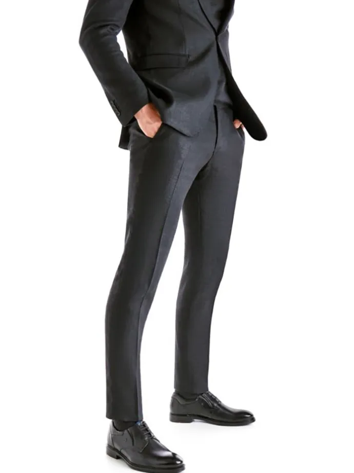 Leder-Schnürschuhe "Kos" in Schwarz