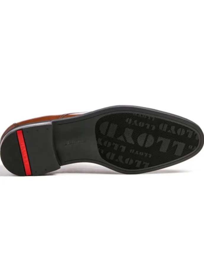 Leder-Schnürschuhe "Lias" in Hellbraun