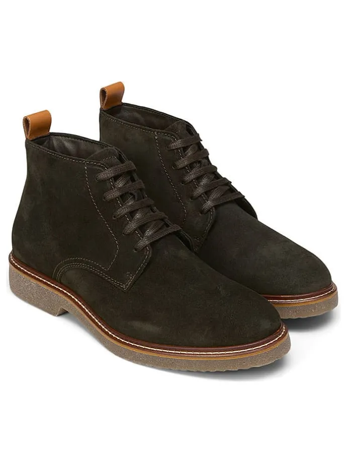 Leder-Schnürschuhe "Linus" in Braun