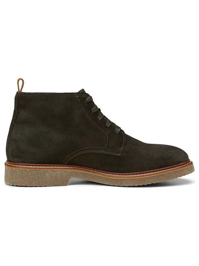 Leder-Schnürschuhe "Linus" in Braun