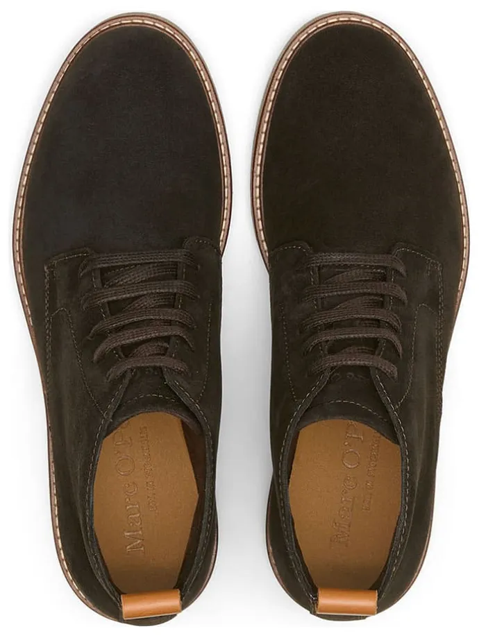 Leder-Schnürschuhe "Linus" in Braun