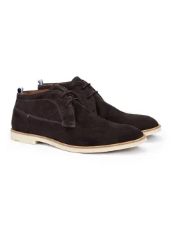 Leder-Schnürschuhe "Liverpool" in Braun