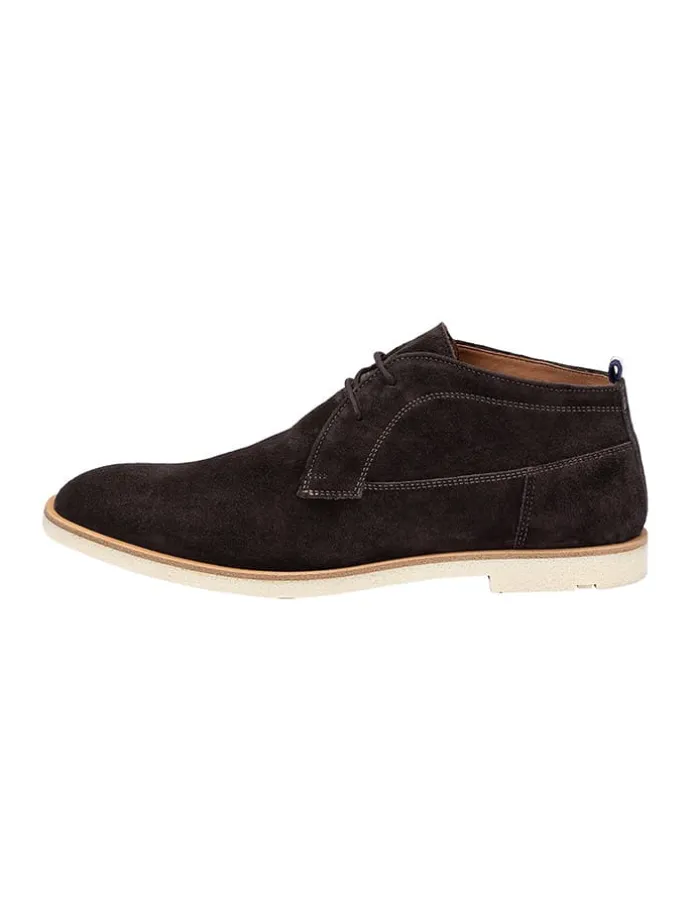 Leder-Schnürschuhe "Liverpool" in Braun