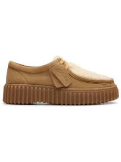Leder-Schnürschuhe "Torhill Bee" in Beige