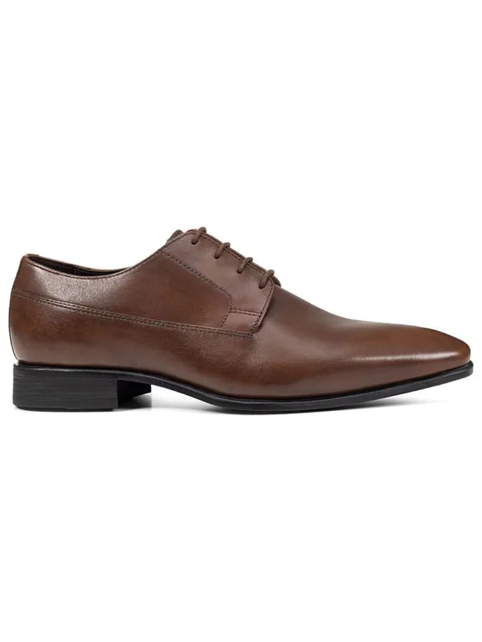 Leder-Schnürschuhe "Uomo High Life" in Braun