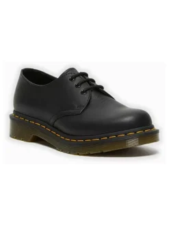 Leder-Schnürschuhe "Virginia" in Schwarz