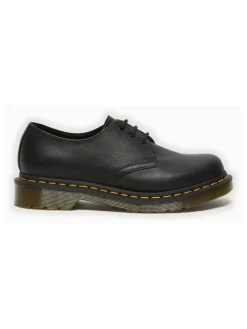 Leder-Schnürschuhe "Virginia" in Schwarz