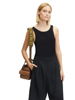 Leder-Schultergurt  in Hellbraun - (L)96 cm
