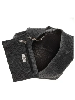 Leder-Schultertasche 