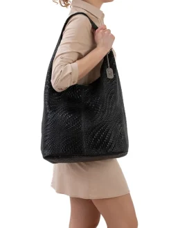Leder-Schultertasche 