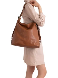 Leder-Schultertasche 