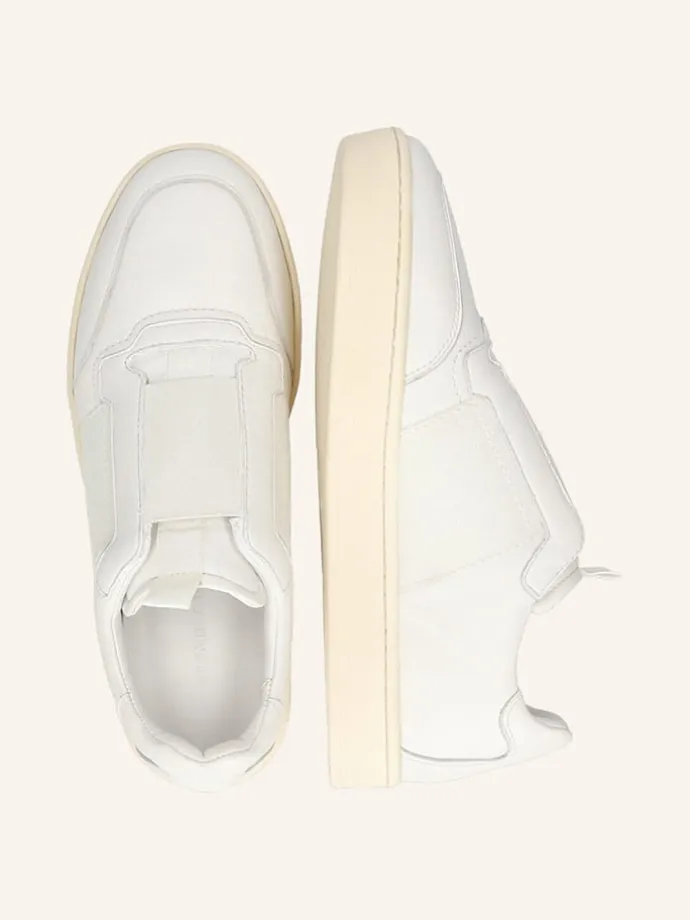 Leder-Slipper "Alfie 5" in Weiß