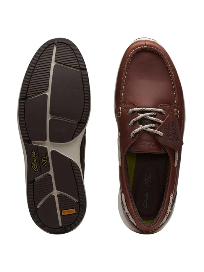 Leder-Slipper "ATL Sail Go" in Braun