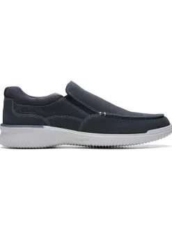 Leder-Slipper "Donaway Free" in Dunkelblau