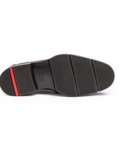 Leder-Slipper in Braun