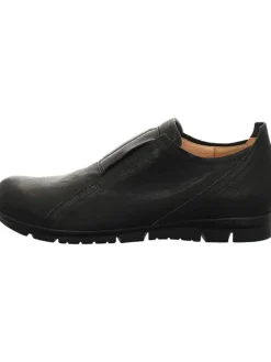 Leder-Slipper "KIng" in Schwarz