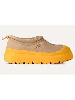 Leder-Slipper "Tasman Weather" in Beige/ Gelb