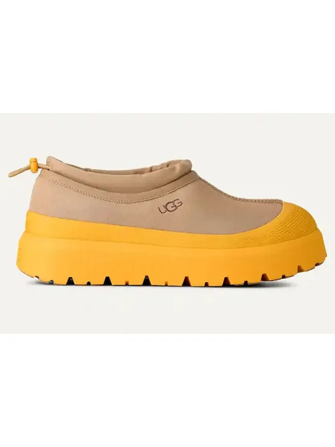 Leder-Slipper "Tasman Weather" in Beige/ Gelb