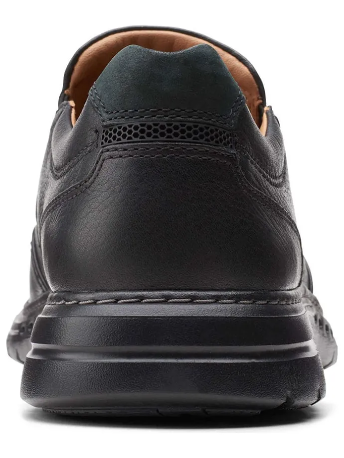 Leder-Slipper "Un Brawley" in Schwarz