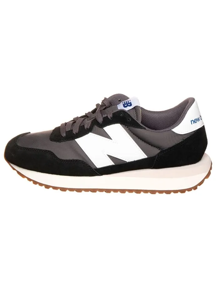 Leder-Sneakers "237" in Schwarz