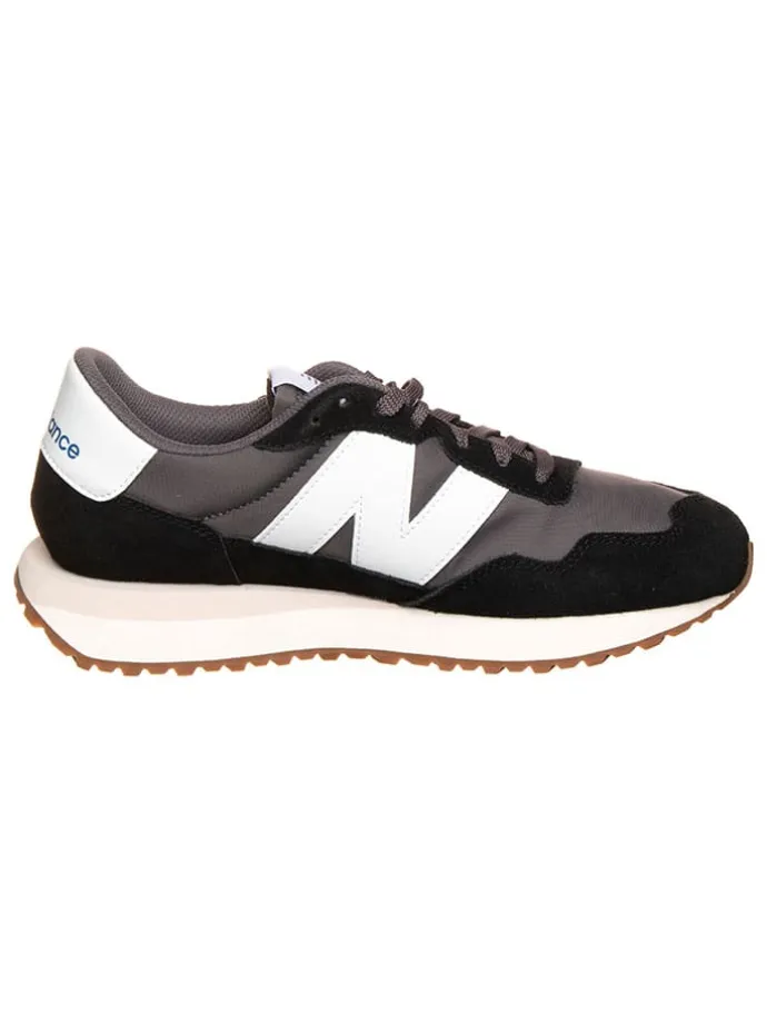 Leder-Sneakers "237" in Schwarz