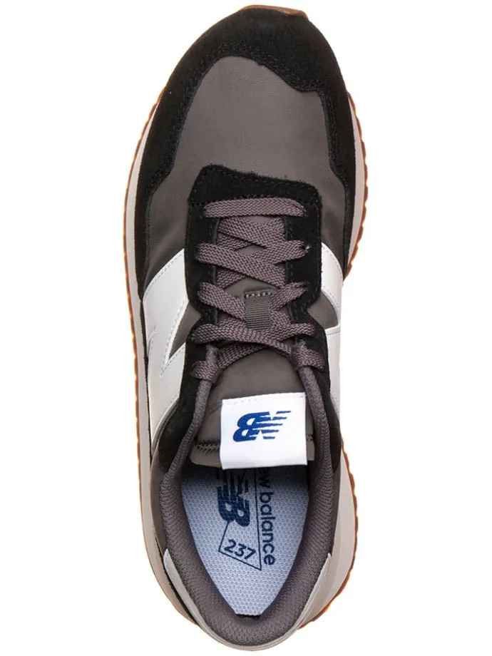 Leder-Sneakers "237" in Schwarz