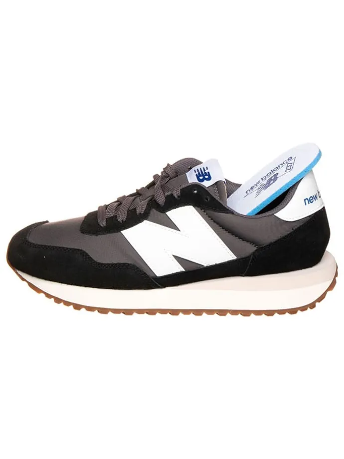 Leder-Sneakers "237" in Schwarz