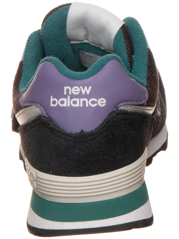 Leder-Sneakers "574" in Schwarz