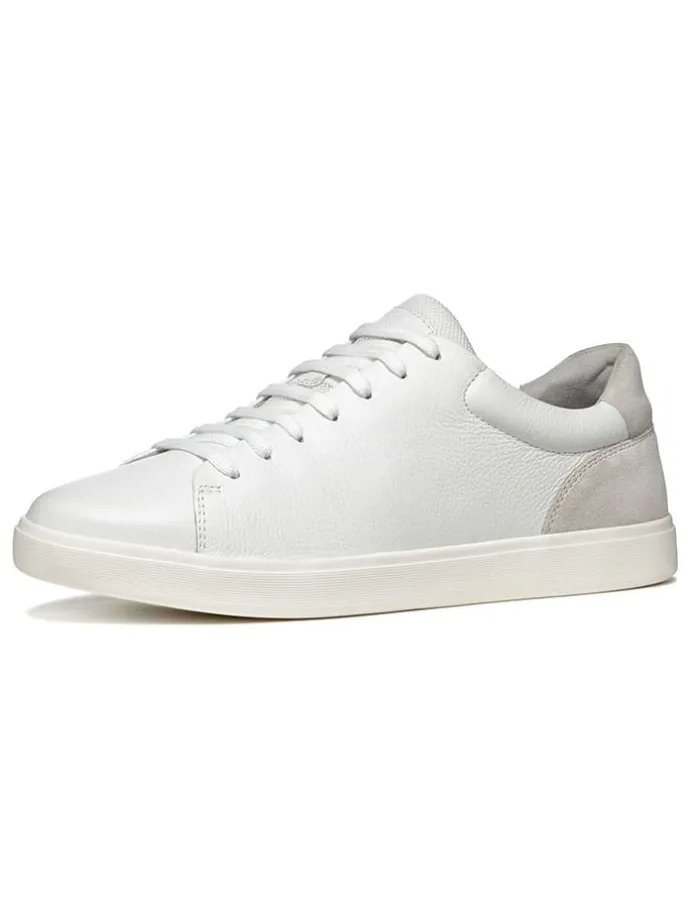 Leder-Sneakers "Avola" in Weiß/ Grau