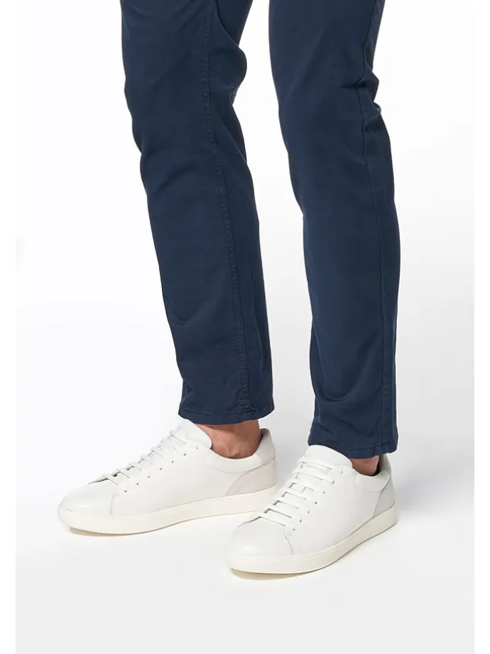 Leder-Sneakers "Avola" in Weiß/ Grau