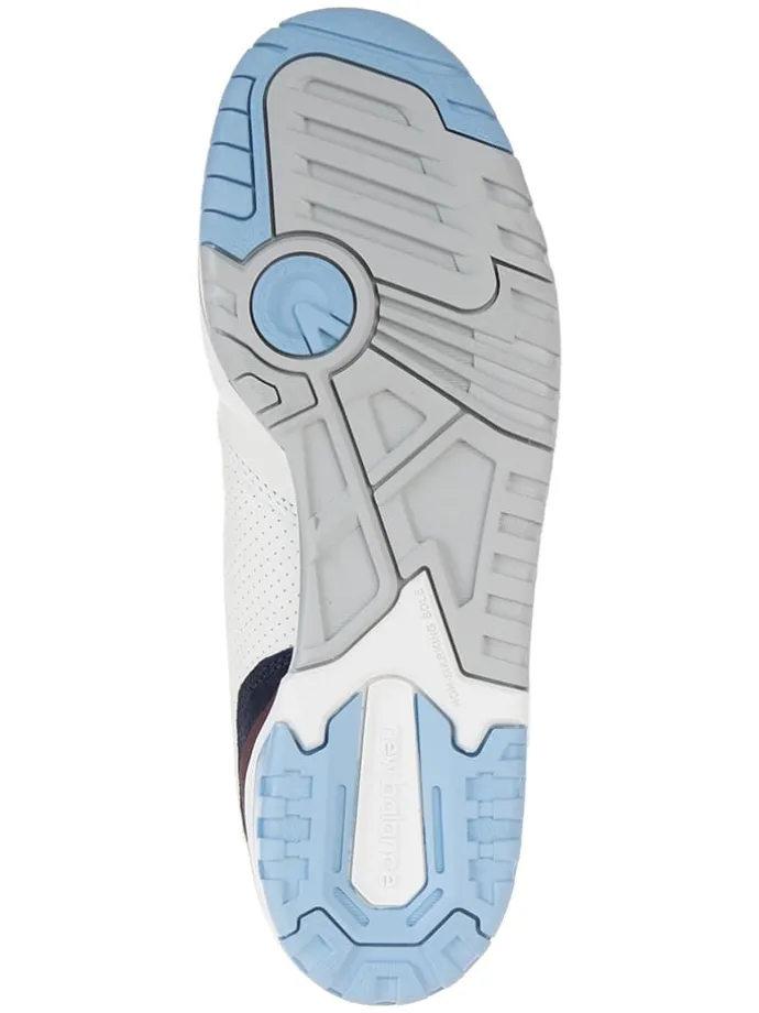 Leder-Sneakers "BB550NCF" in Weiß/ Blau/ Gelb