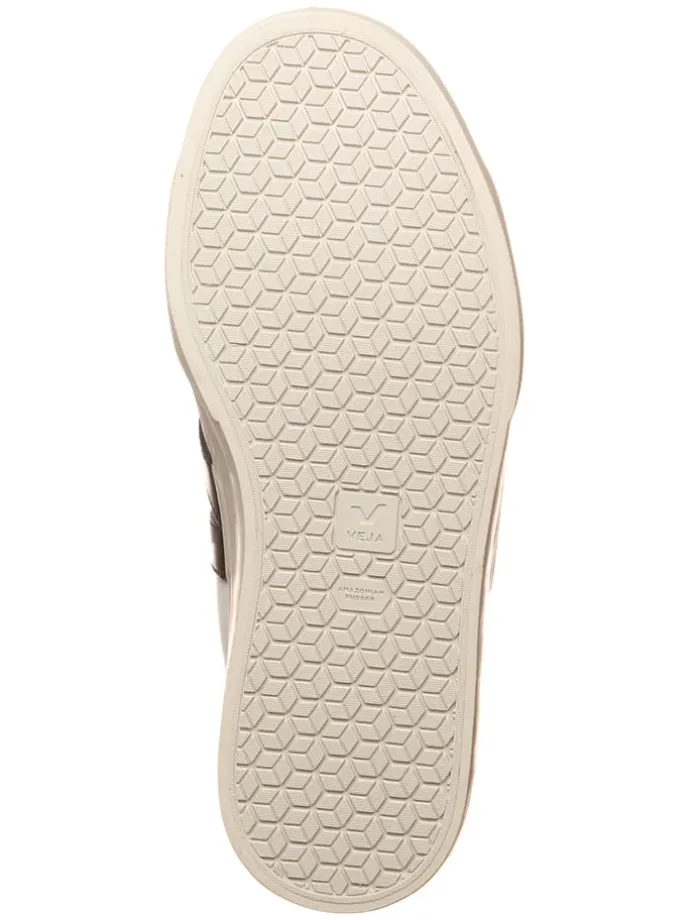 Leder-Sneakers "Campo" in Weiß/ Schwarz