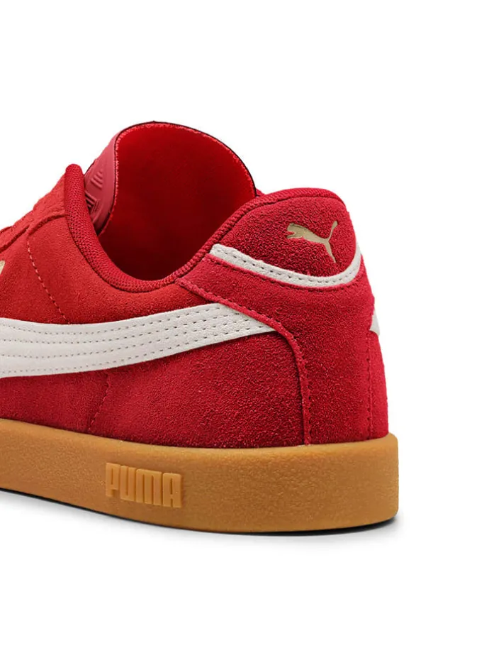 Leder-Sneakers "Club II Era" in Rot