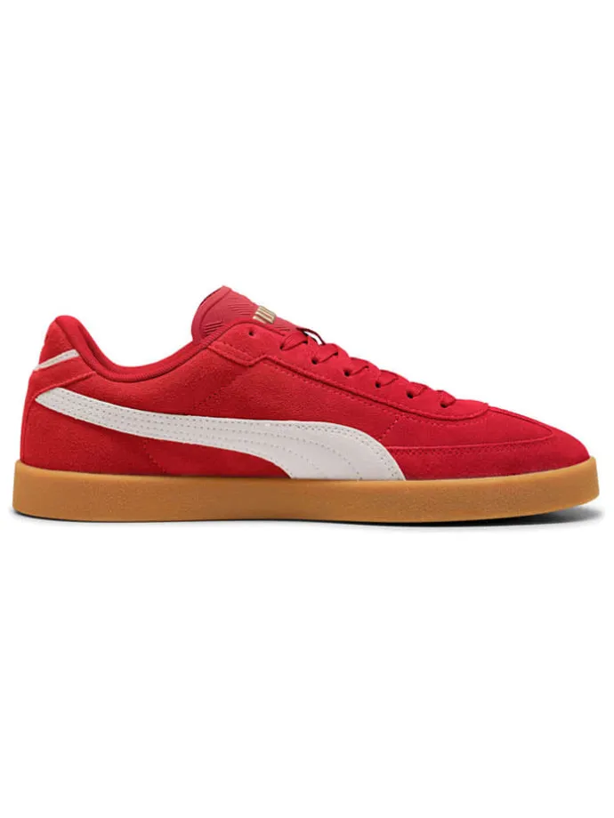 Leder-Sneakers "Club II Era" in Rot