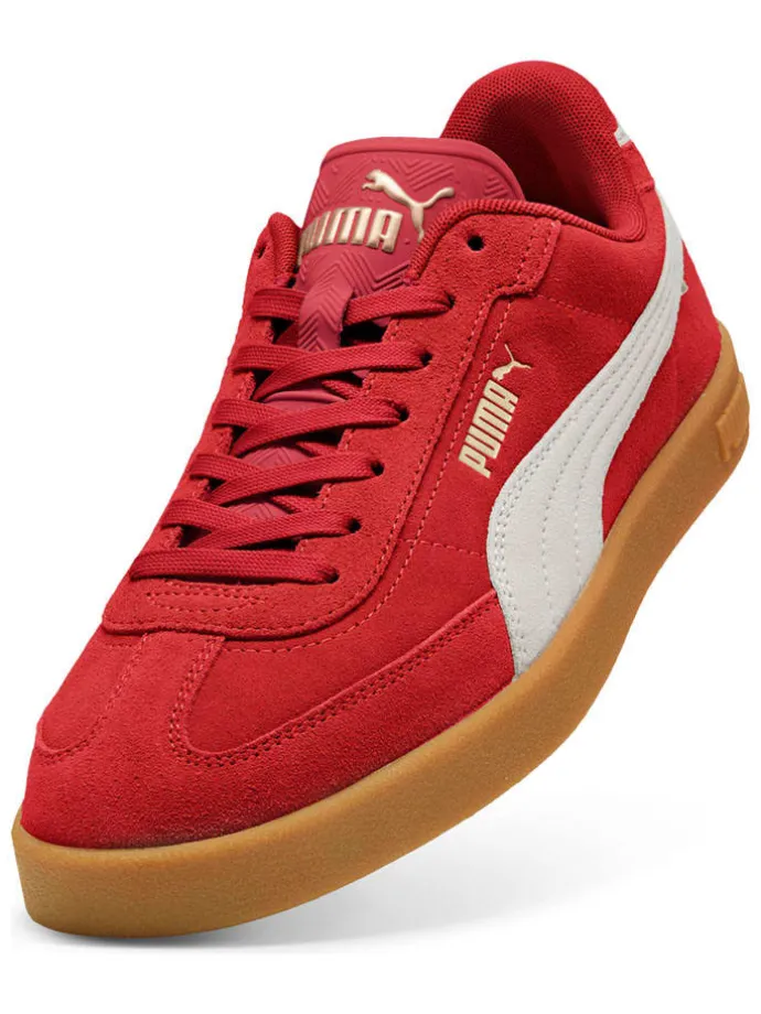 Leder-Sneakers "Club II Era" in Rot
