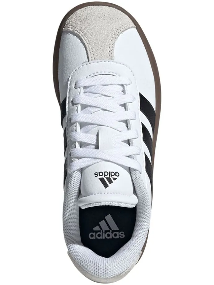 Leder-Sneakers "Court 3.0" in Weiß/ Schwarz