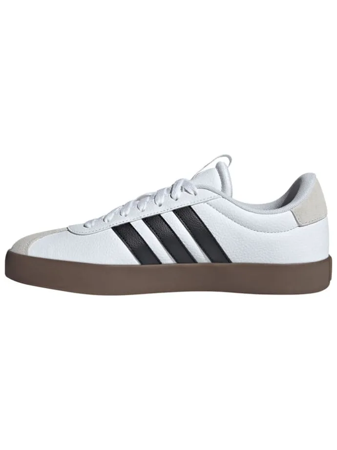 Leder-Sneakers "Court 3.0" in Weiß/ Schwarz/ Beige