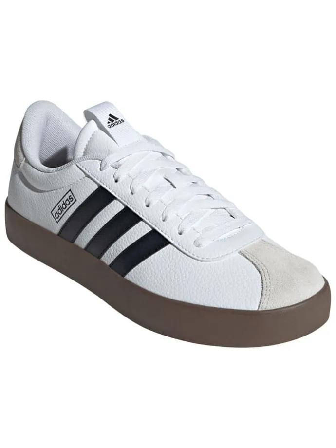 Leder-Sneakers "Court 3.0" in Weiß/ Schwarz/ Beige