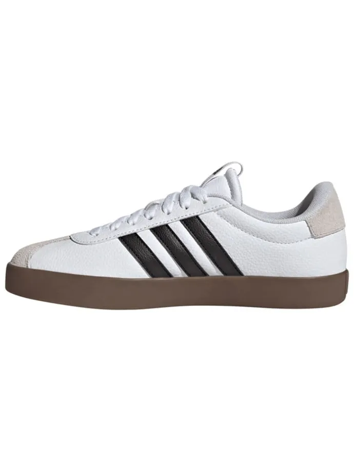 Leder-Sneakers "Court 3.0" in Weiß/ Schwarz