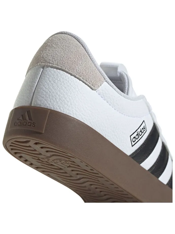 Leder-Sneakers "Court 3.0" in Weiß/ Schwarz