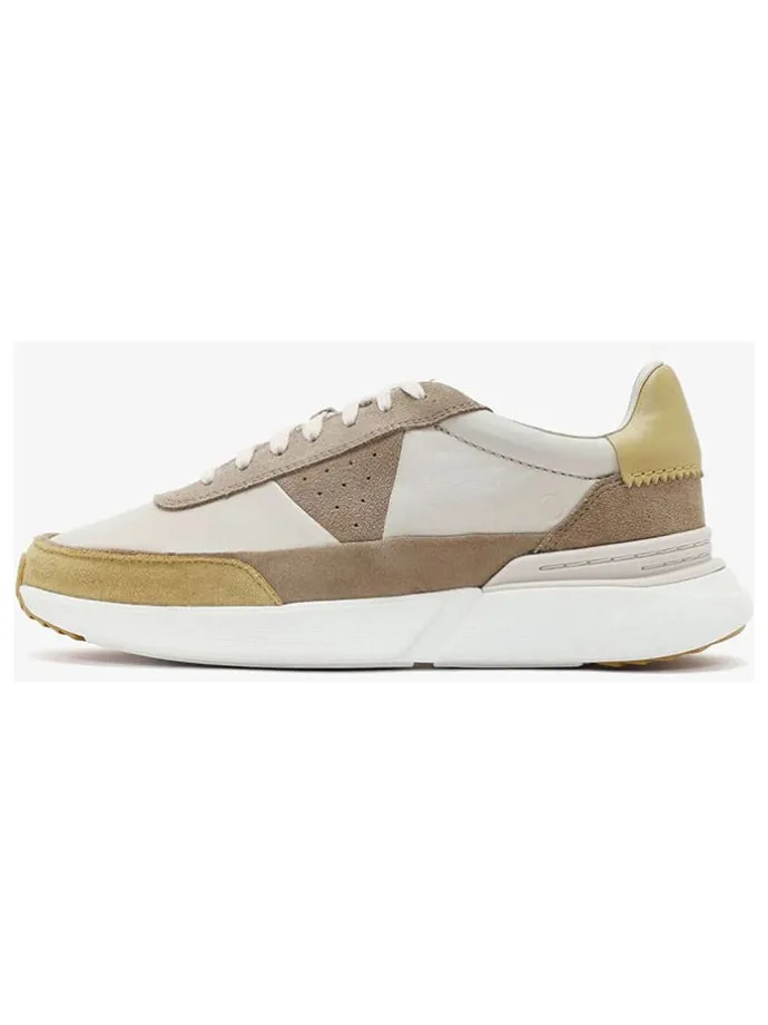 Leder-Sneakers "Craft Pace" in Hellbraun/ Beige