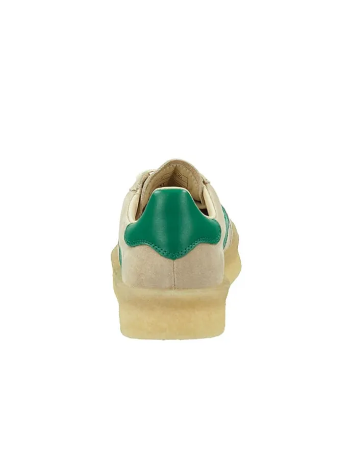 Leder-Sneakers "Cuzima Crepe" in Beige/ Grün