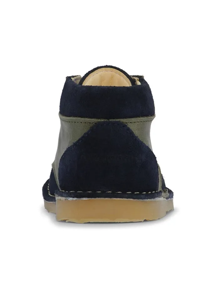 Leder-Sneakers "Erik" in Khaki