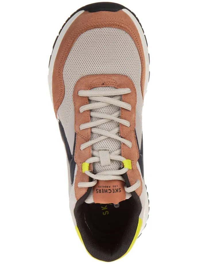 Leder-Sneakers "Fury Fury" in Hellbraun/ Grau