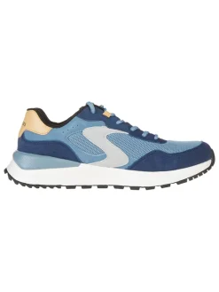 Leder-Sneakers "Fury Fury" in Hellblau/ Dunkelblau