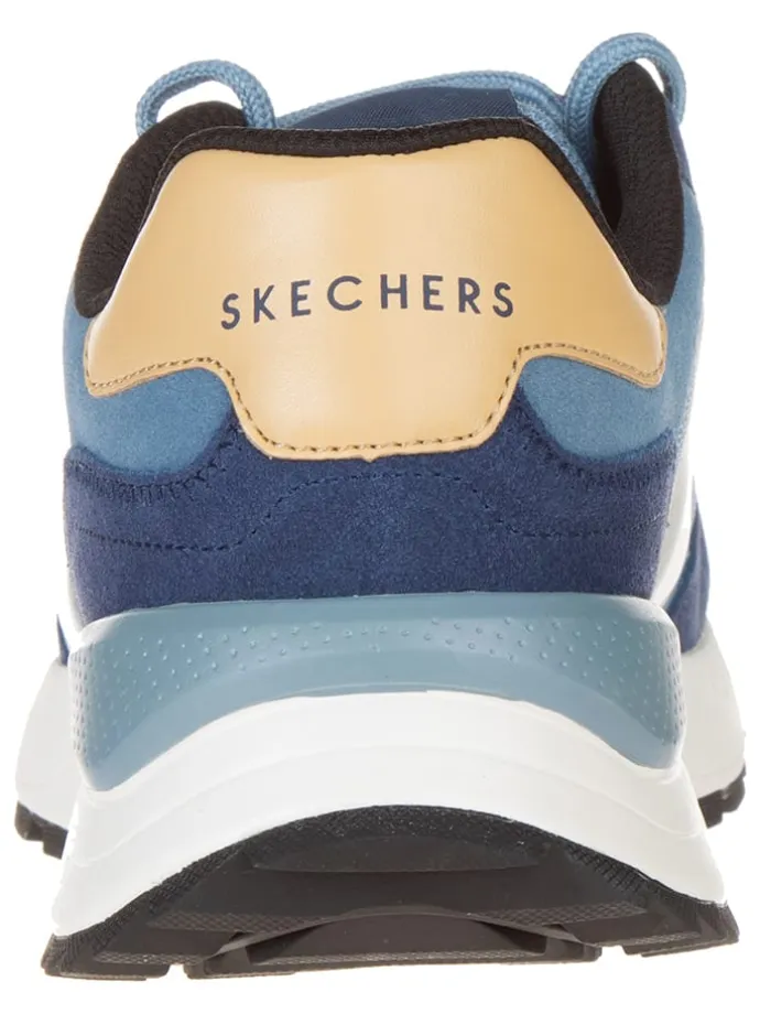 Leder-Sneakers "Fury Fury" in Hellblau/ Dunkelblau