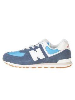 Leder-Sneakers "GC754" in Blau