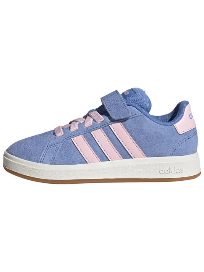 Leder-Sneakers "Grand Court 00s" in Hellblau/ Rosa