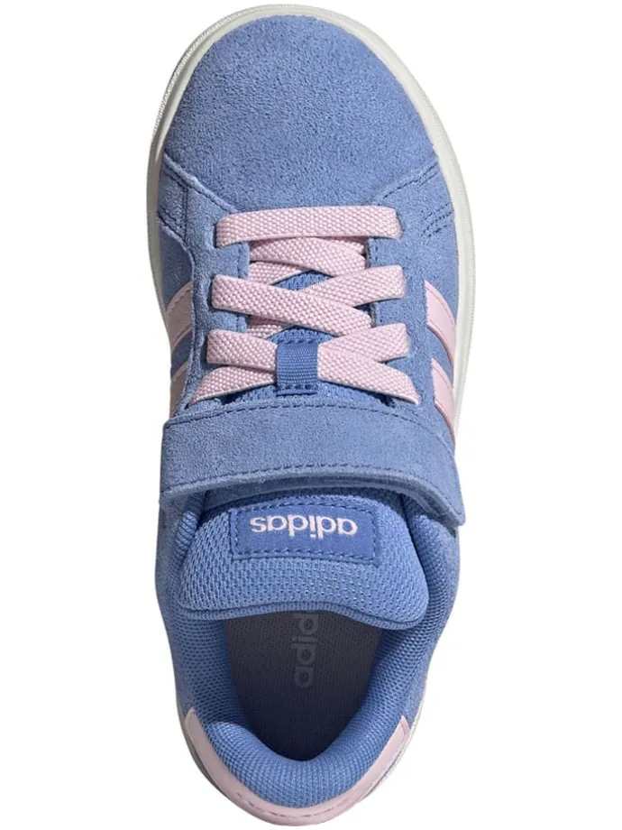 Leder-Sneakers "Grand Court 00s" in Hellblau/ Rosa
