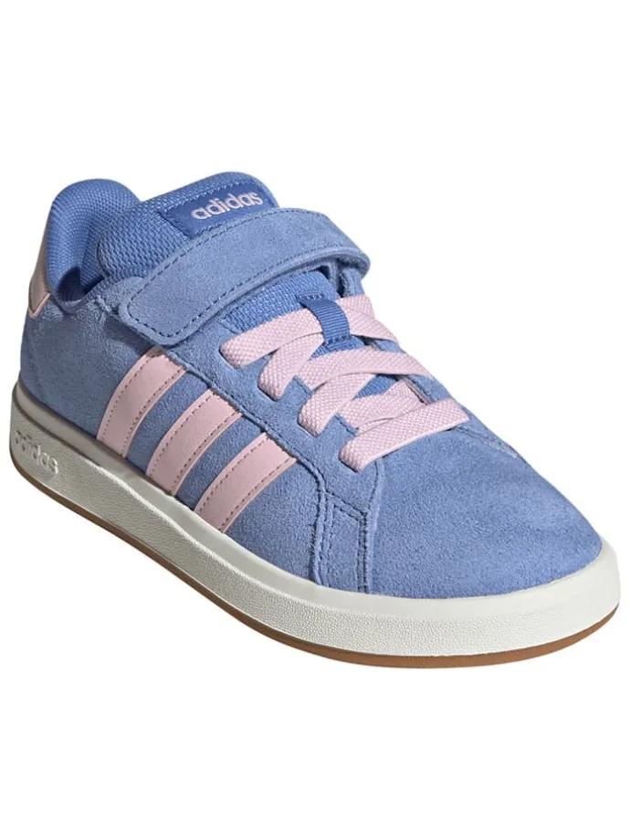 Leder-Sneakers "Grand Court 00s" in Hellblau/ Rosa